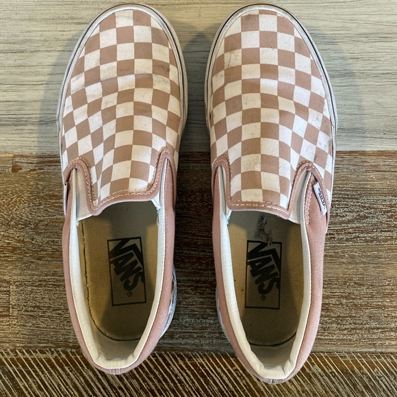 Vans Shoes - VANS classic checkerboard slip on